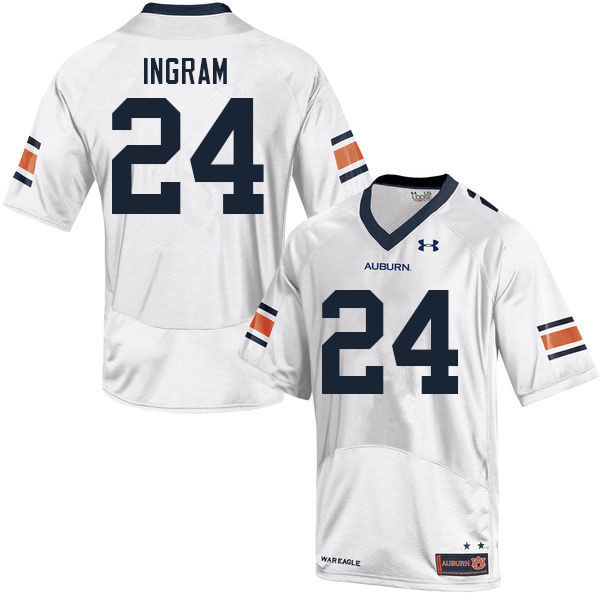 Men #24 Jordon Ingram Auburn Tigers College Football Jerseys Sale-White